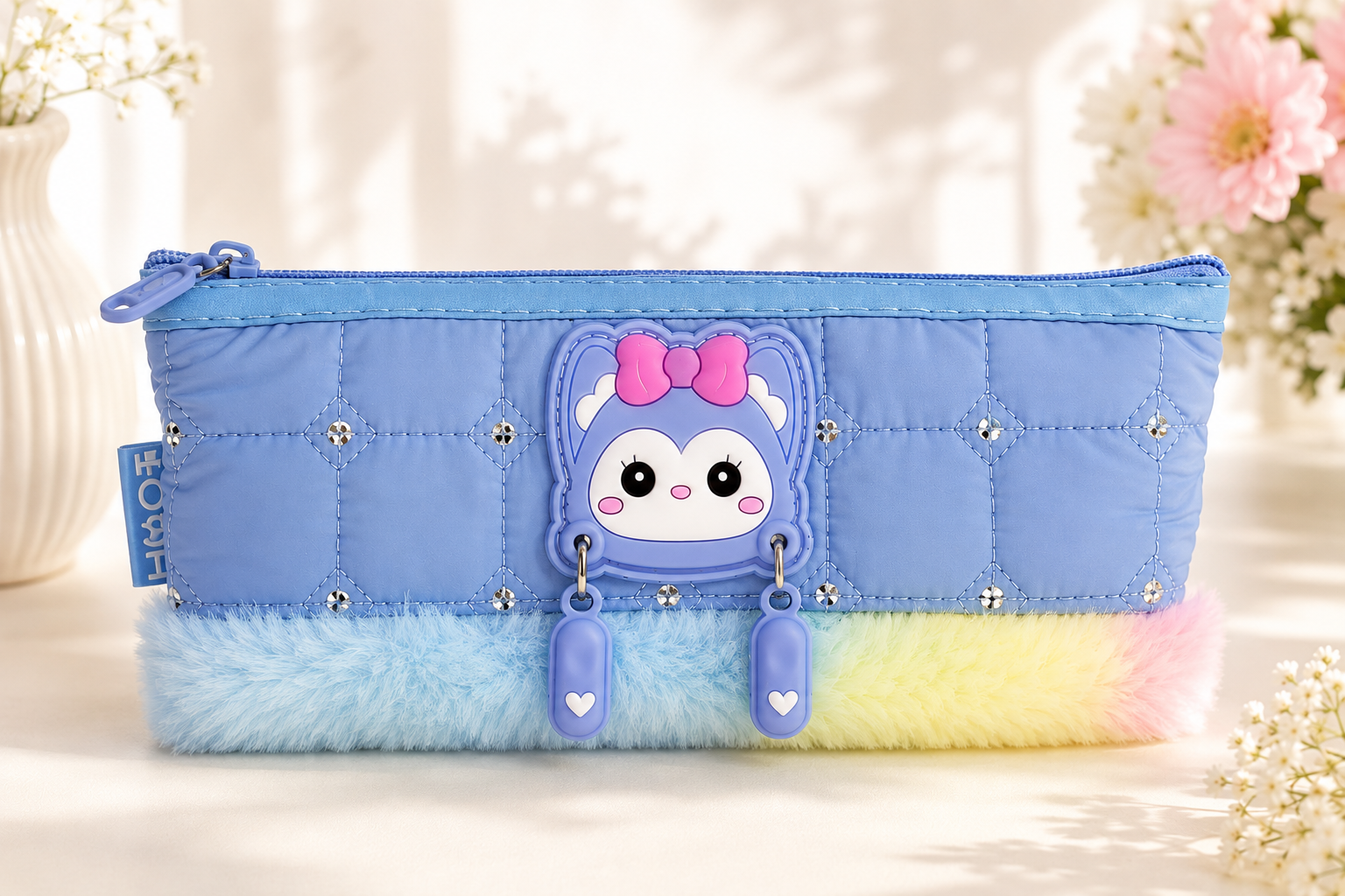 Blue Fluffy Pouch - Image 2