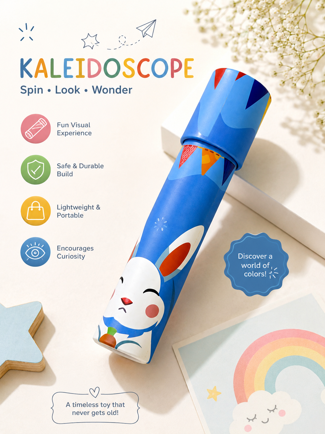 Blue Rabbit Kaleidoscope
