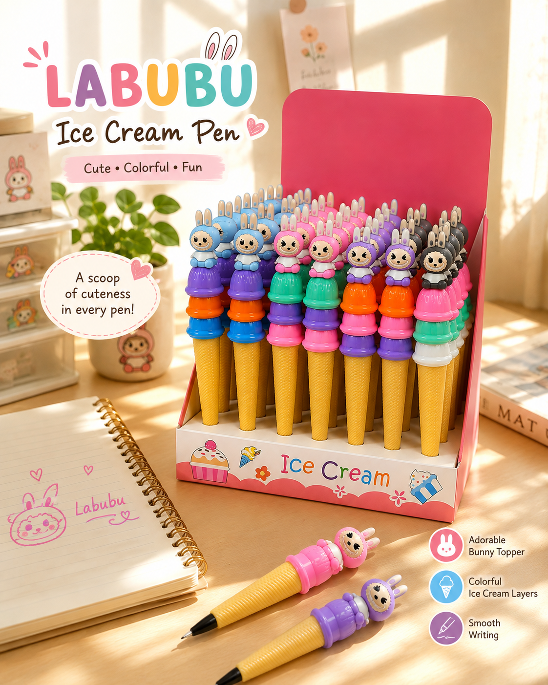 Labubu Pen Set