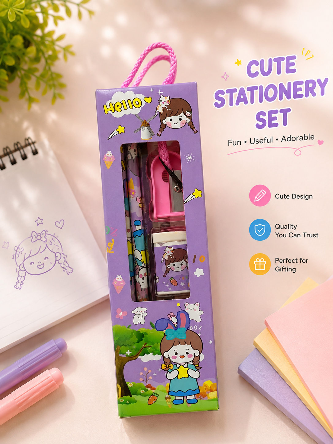 Purple Pen Set