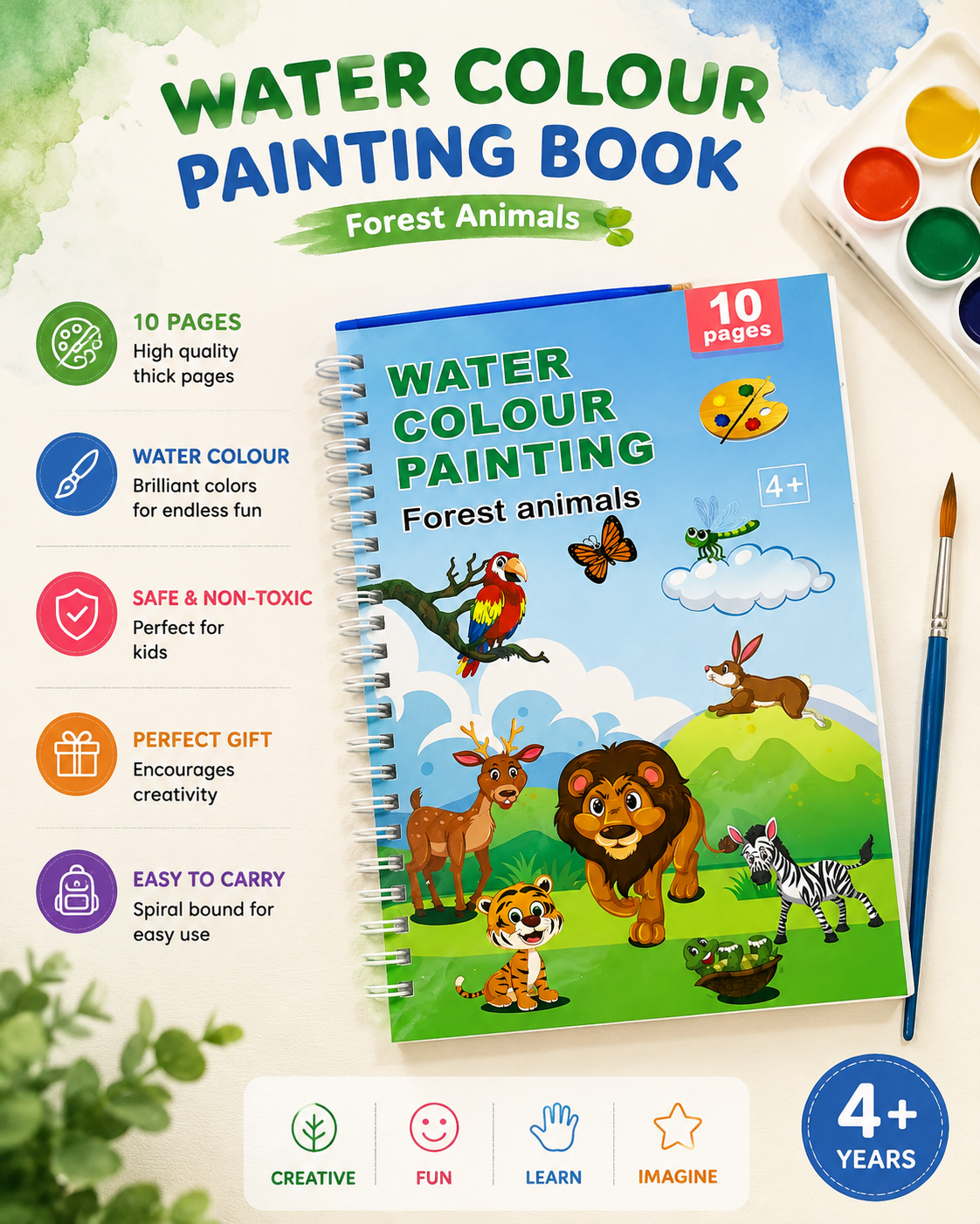 Water Color Painting Book